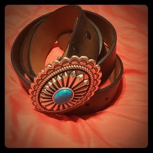 Ariat belt with topaz